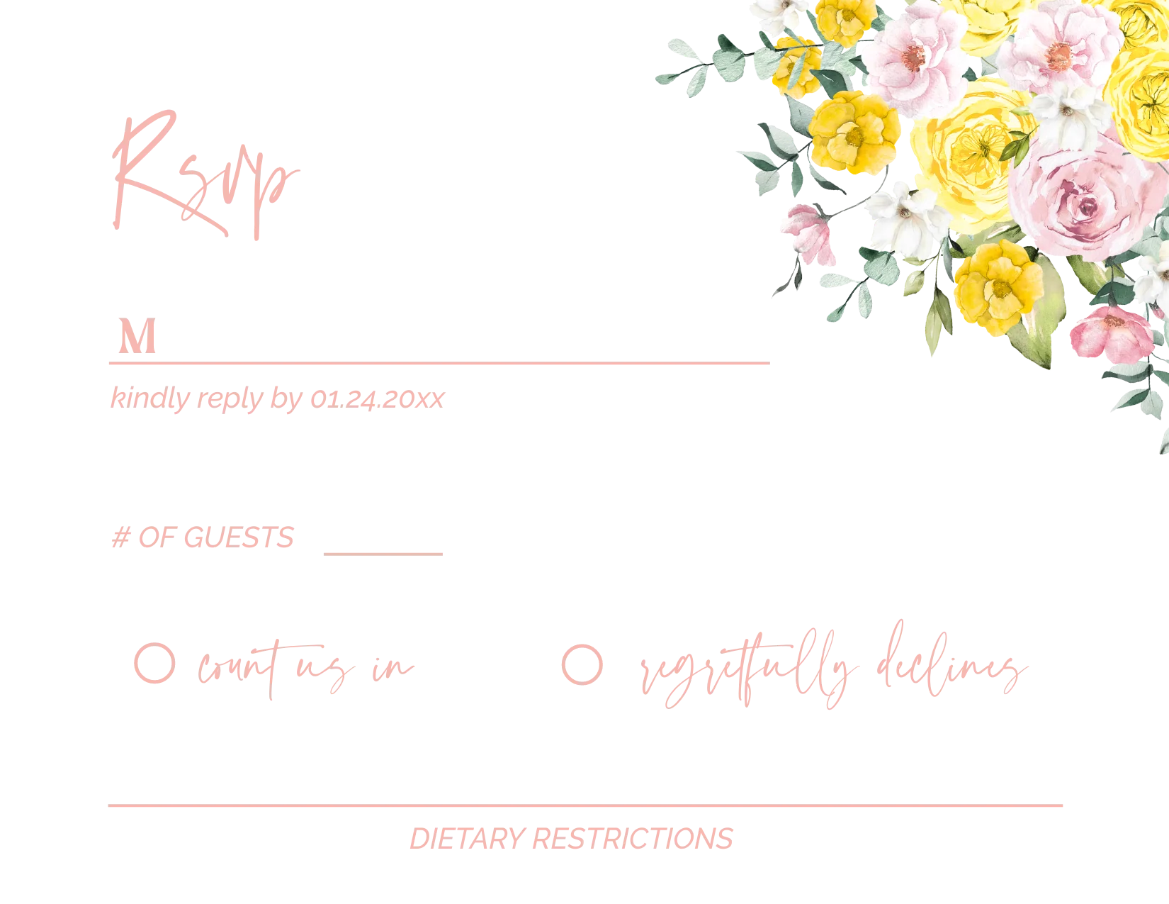 Pink Lemonade Invitation Suite Template - 030 - Image 8