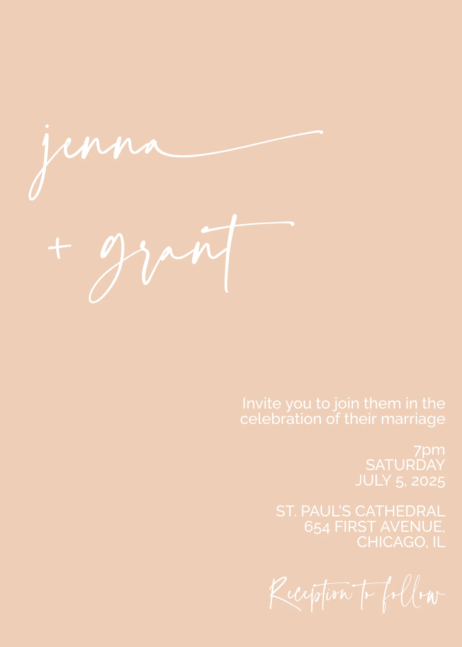 Pink Lemonade MInimalist Invitation Suite Template - 025 - Image 5