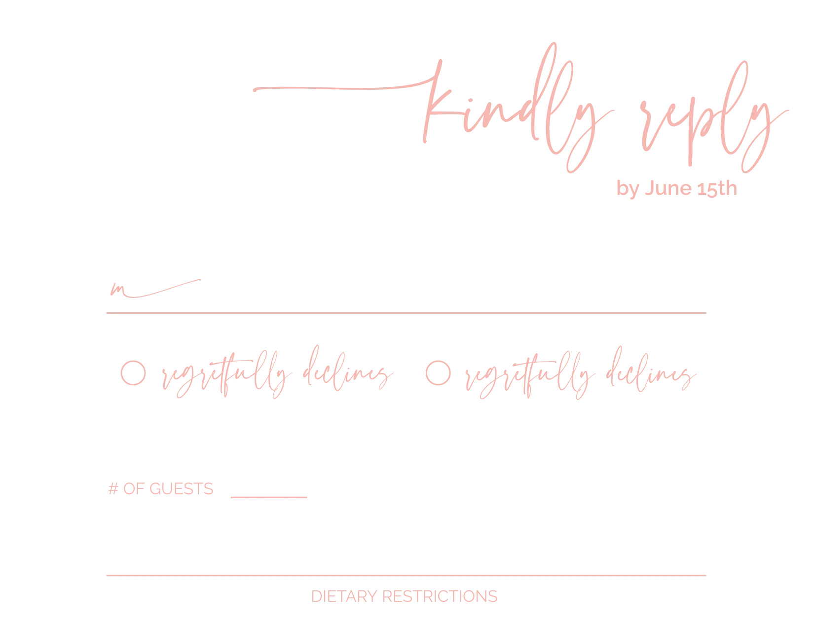 Pink Lemonade MInimalist Invitation Suite Template - 025 - Image 8