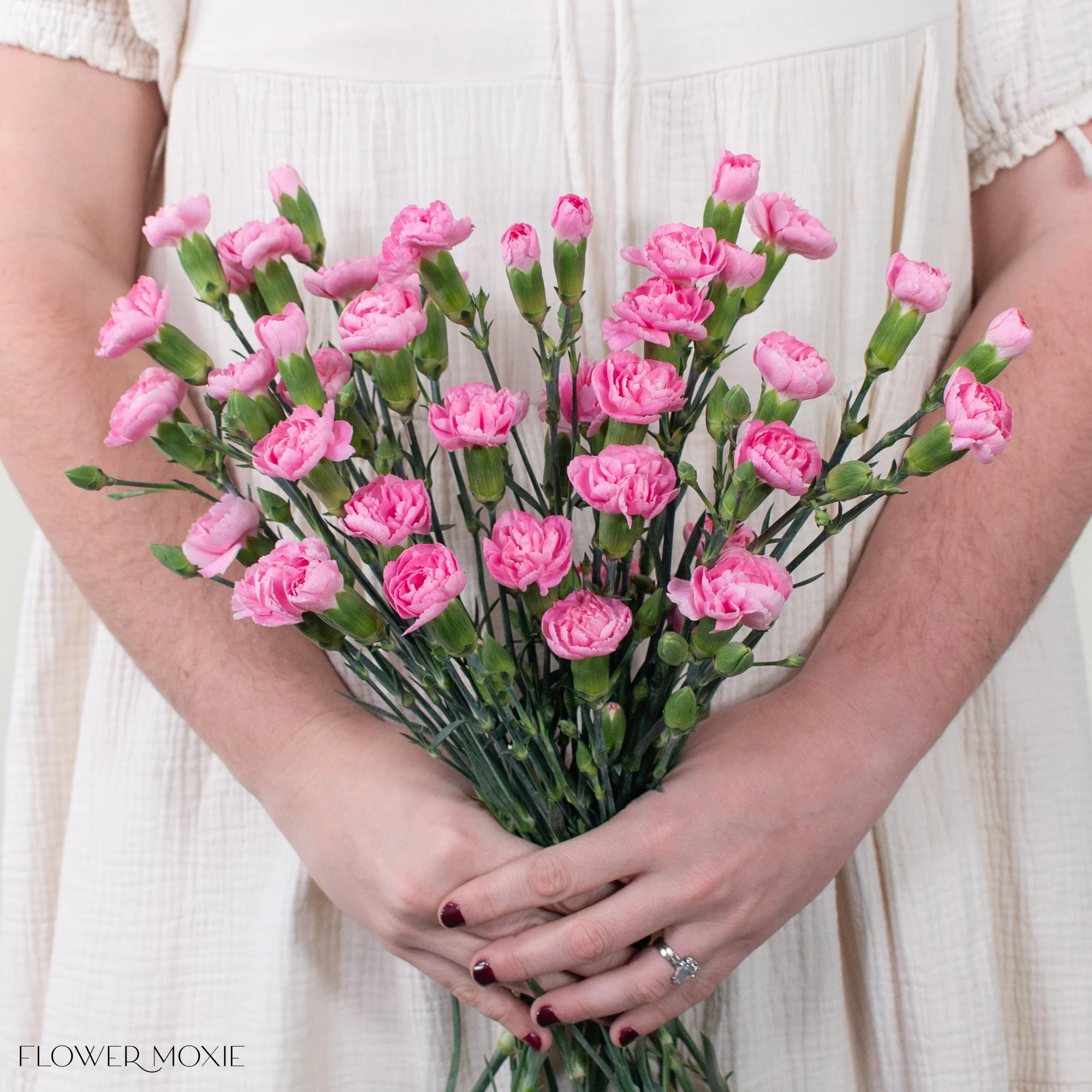 Pink Mini Carnation Flower - Image 5