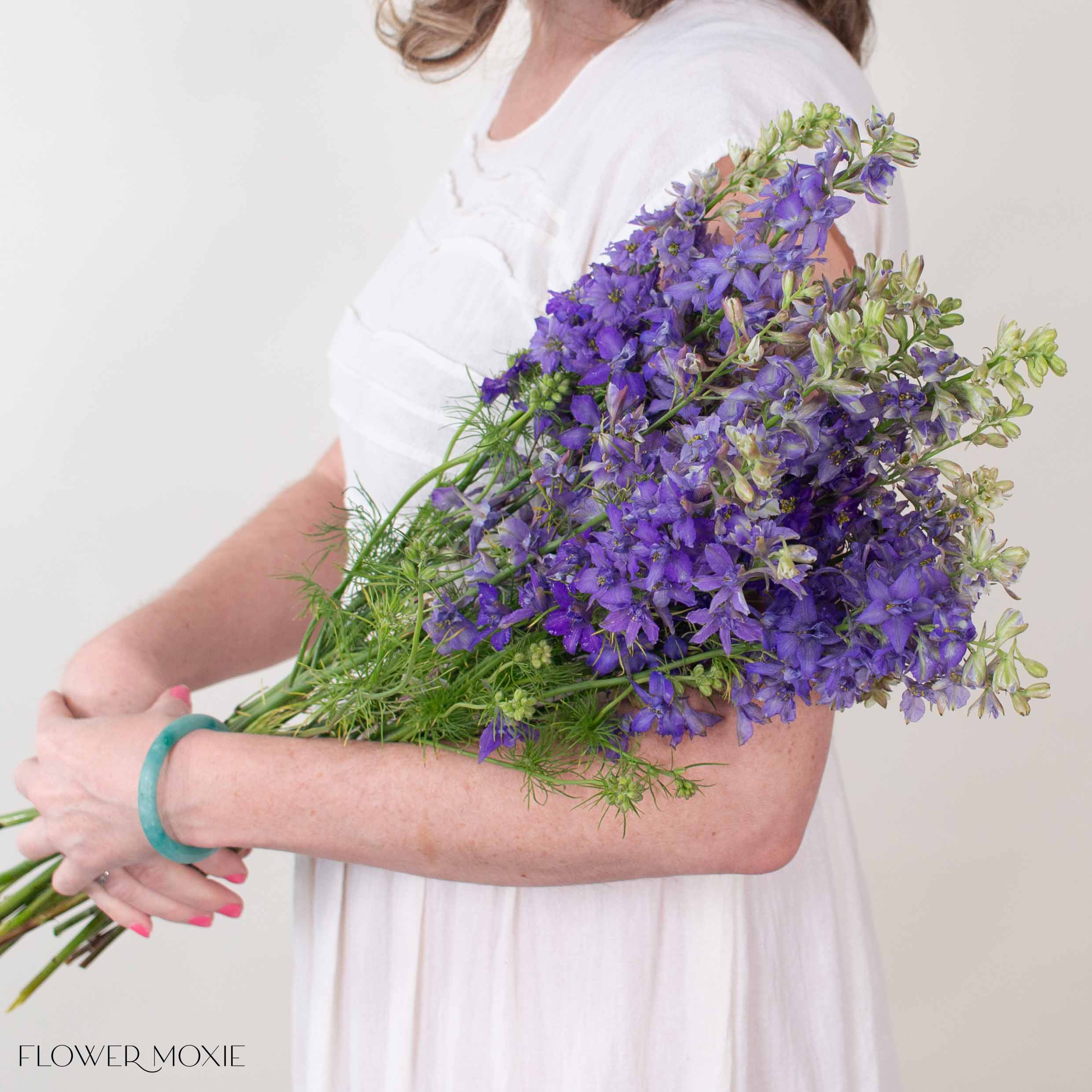Purple Larkspur Flower - Image 3
