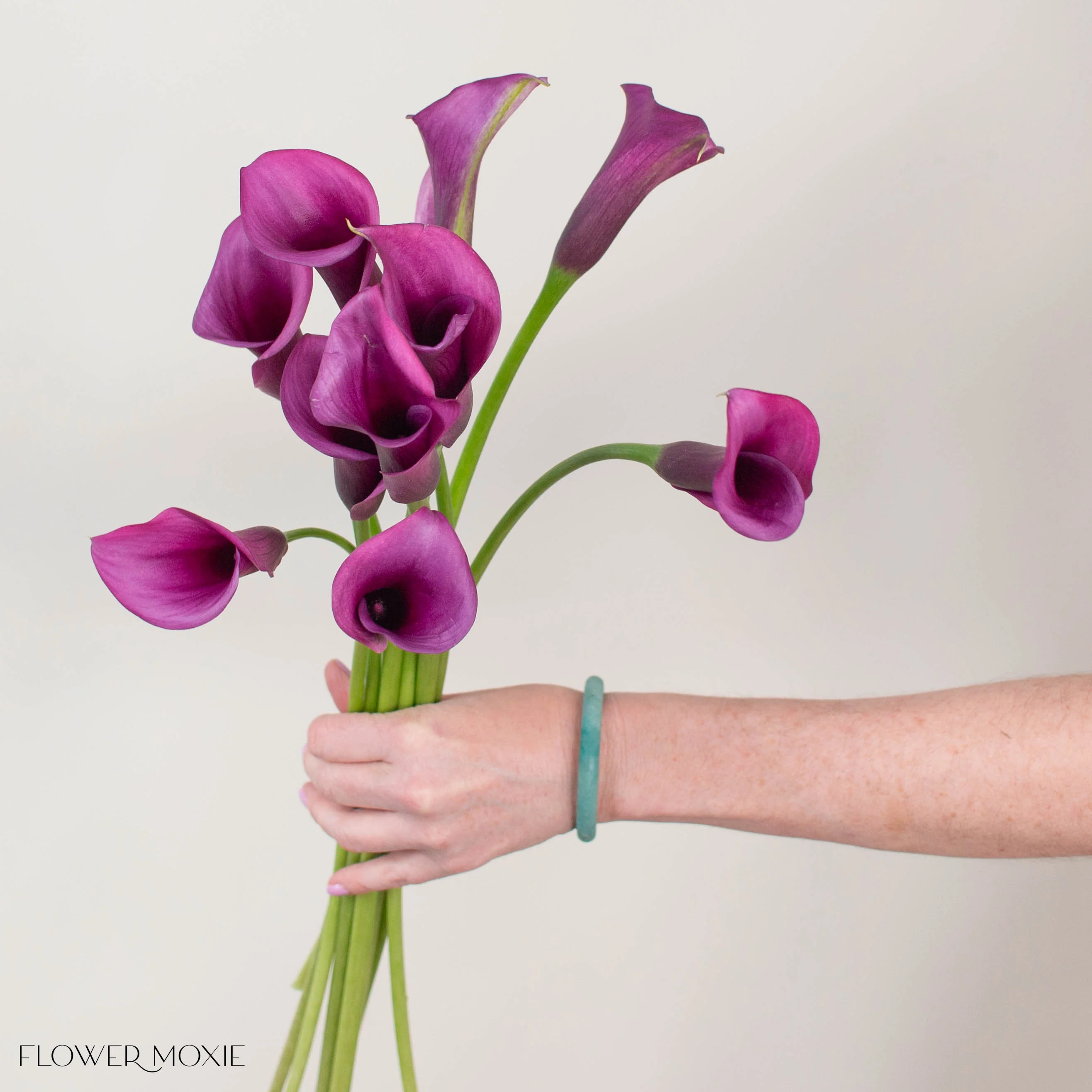 Purple Mini Calla Lily Flower - Image 2