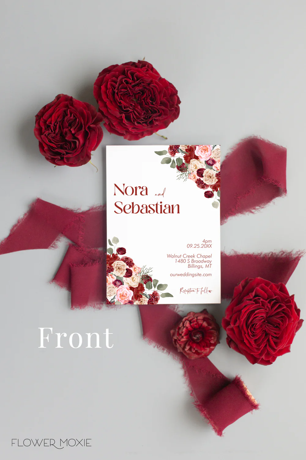 Red Currant Invitation Suite Template - 030 - Image 3