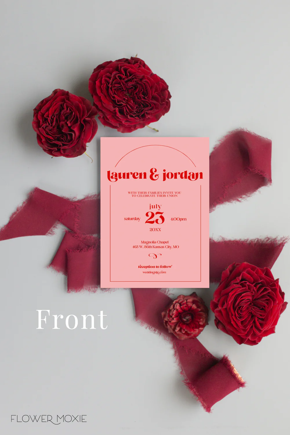 Red Currant Invitation Suite Template - Arch - Image 3