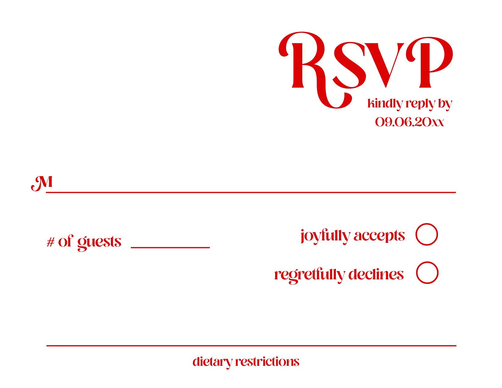 Red Currant Invitation Suite Template - Arch - Image 8