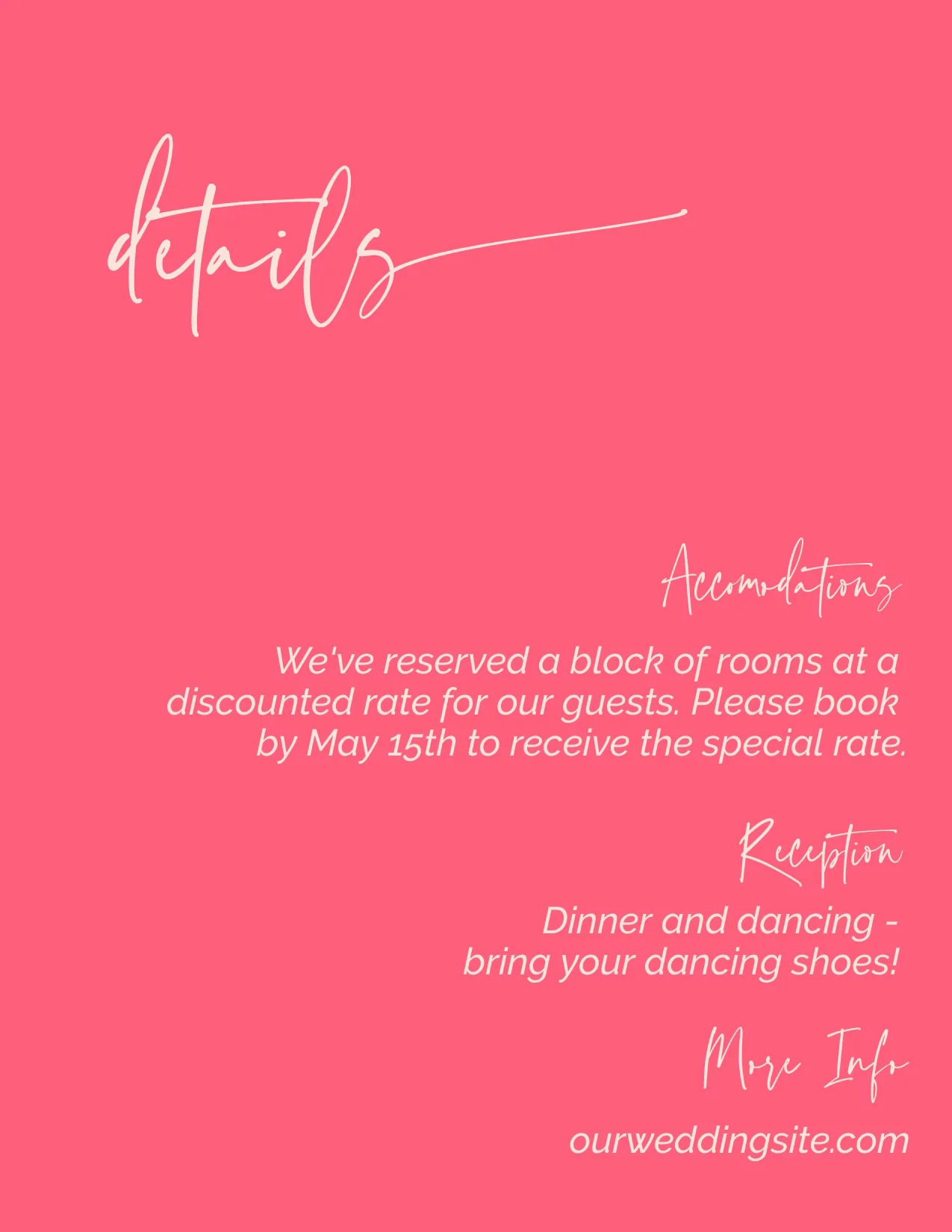 Red Currant Minimalist Invitation Suite Template - 025 - Image 7