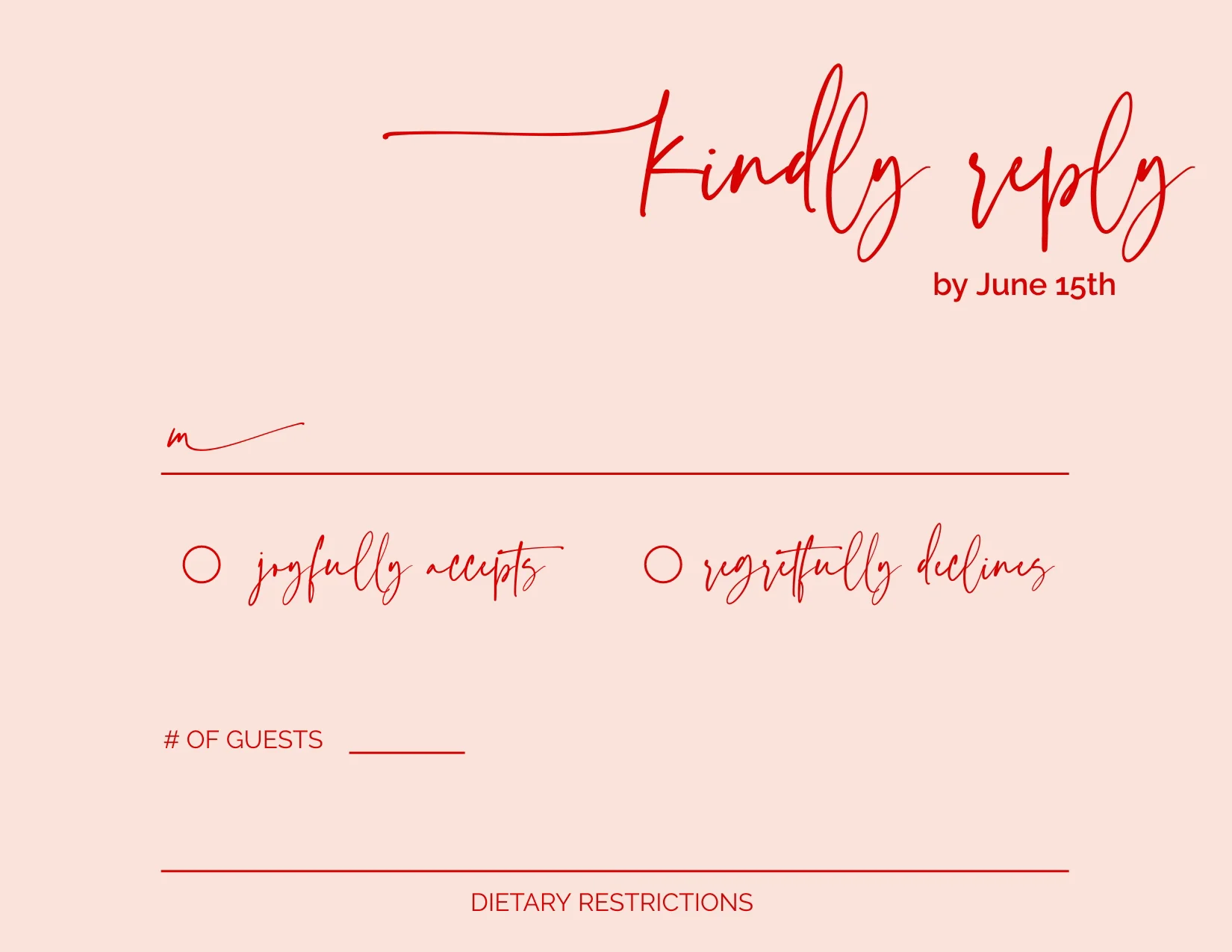 Red Currant Minimalist Invitation Suite Template - 025 - Image 8