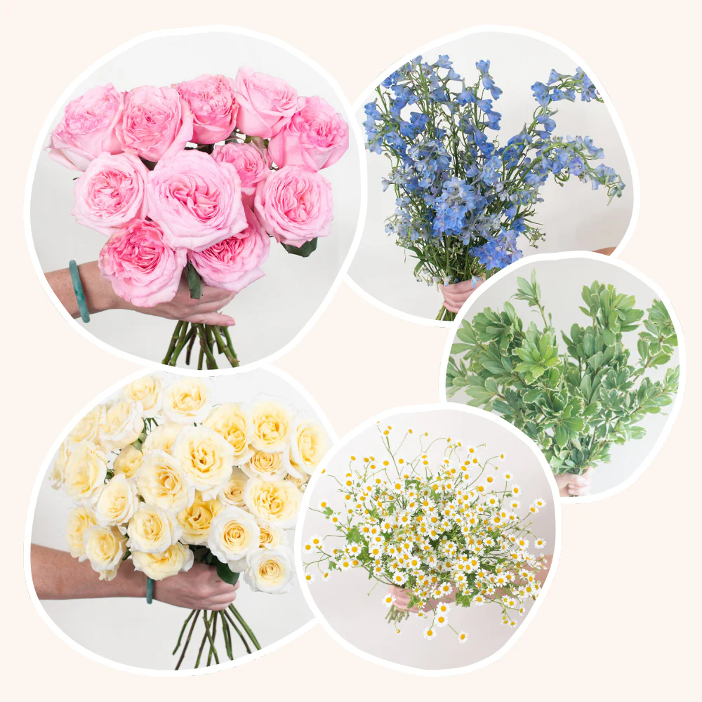 Soft Wildflower Ceremony Arrangements - Makes 2