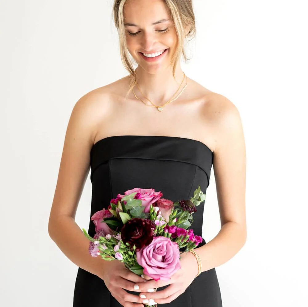Sweet Plum Bridesmaid Bouquet - Image 5