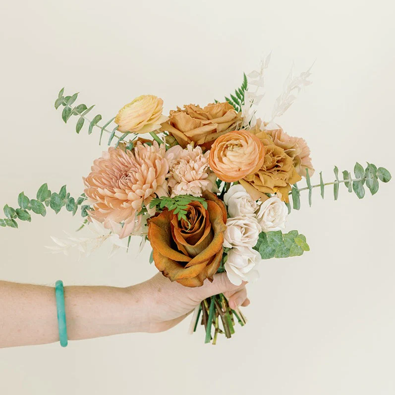 Terracotta Full DIY Bridal Bouquet and 4-5 Maids or Centerpieces - Image 3