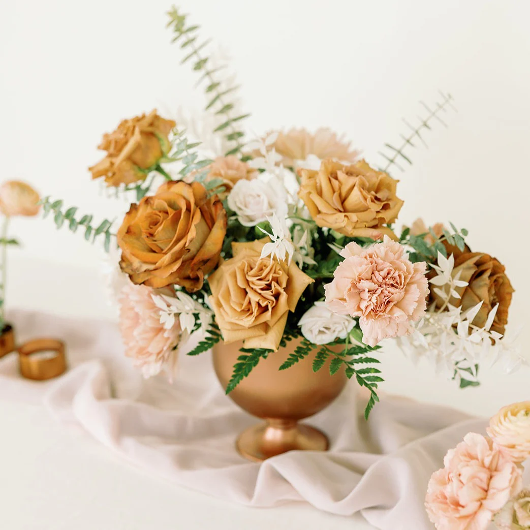 Terracotta Full DIY Bridal Bouquet and 4-5 Maids or Centerpieces - Image 5