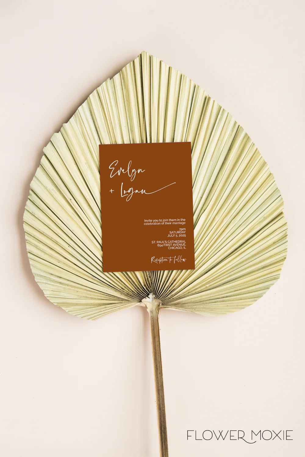 Terracotta Minimalist Invitation Suite Template - 025 - Image 3
