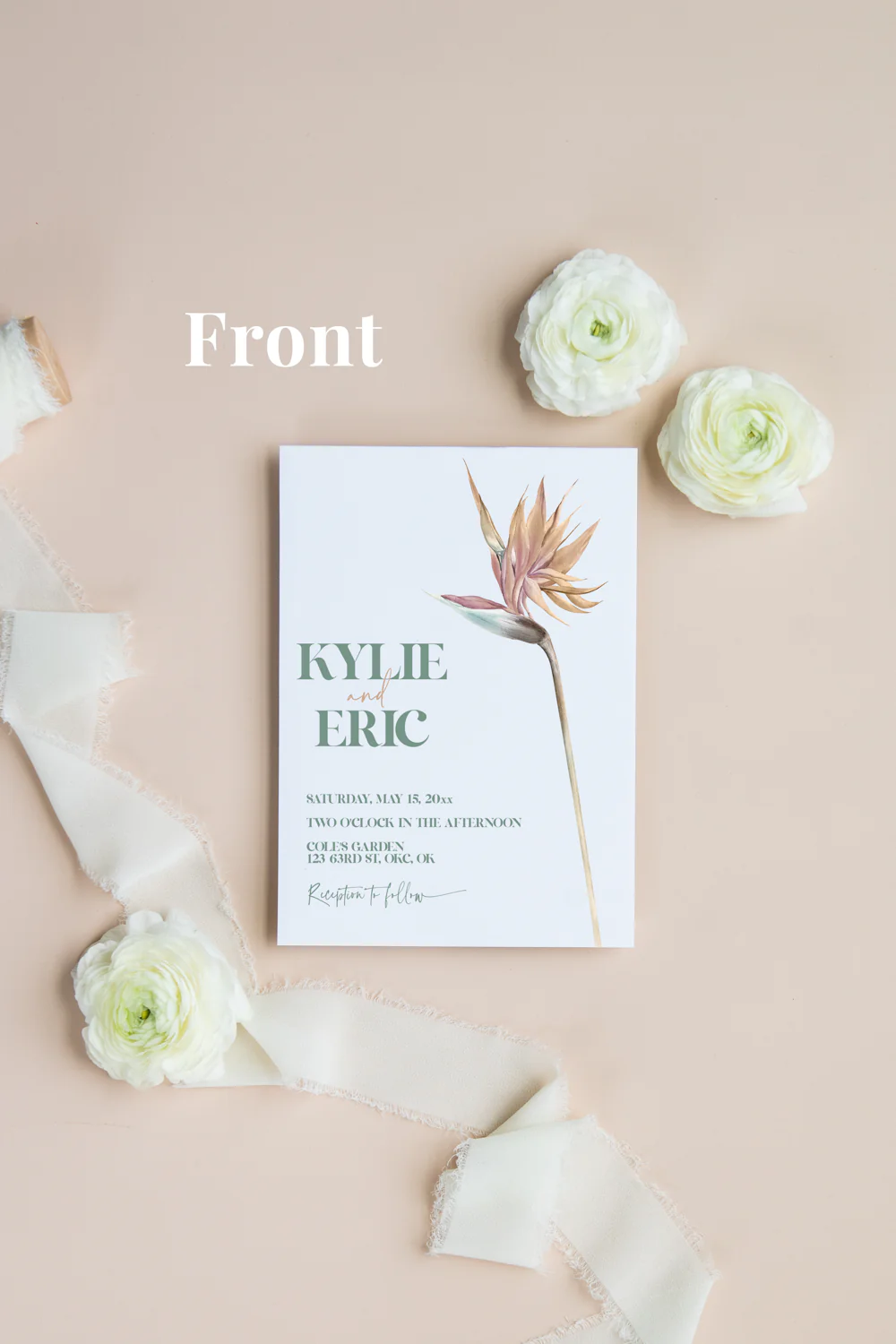 Tropical Minimalism Invitation Suite Template - 030 - Image 3