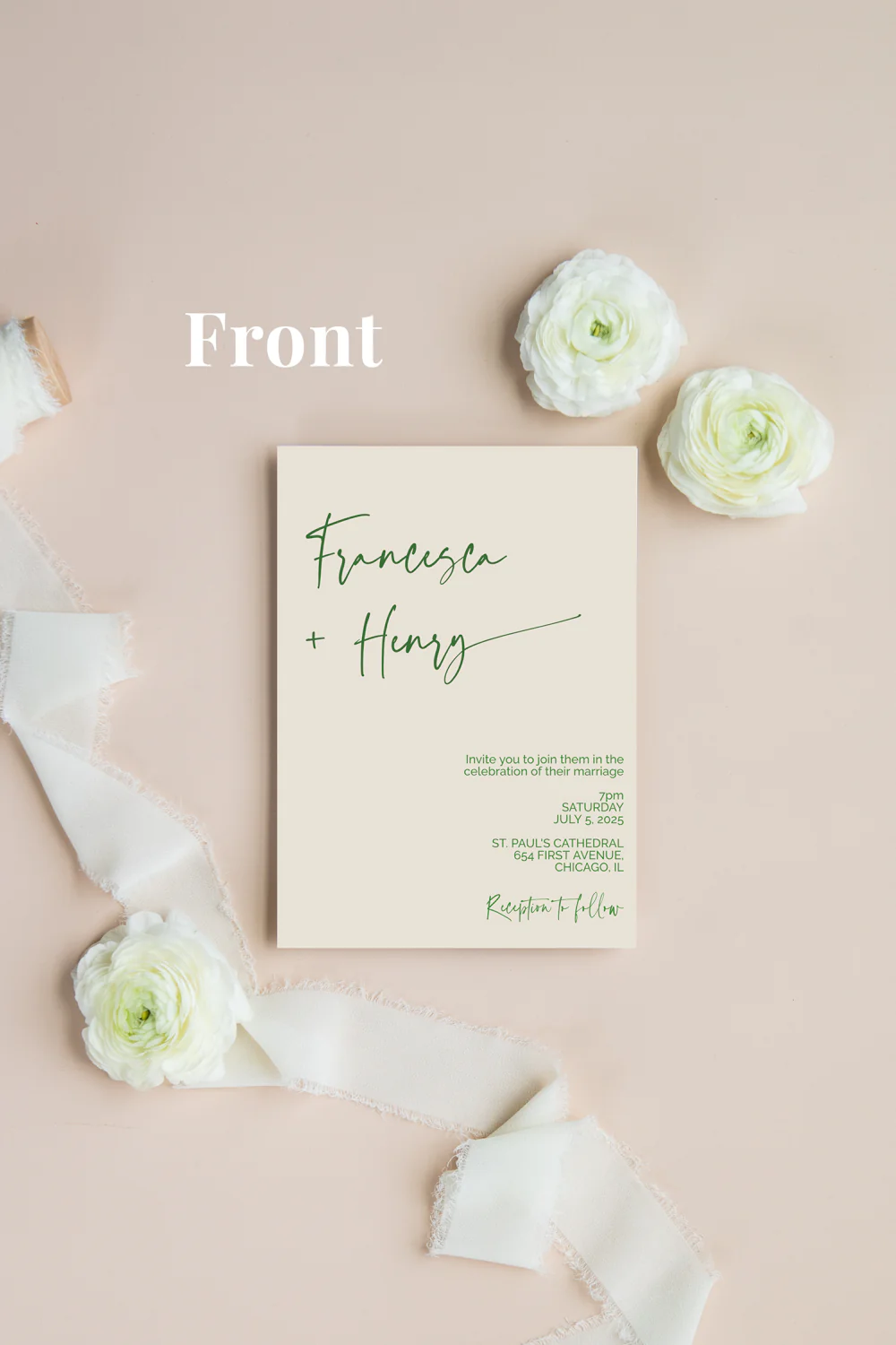 Tropical Minimalism Invitation Suite Template - 25 - Image 3