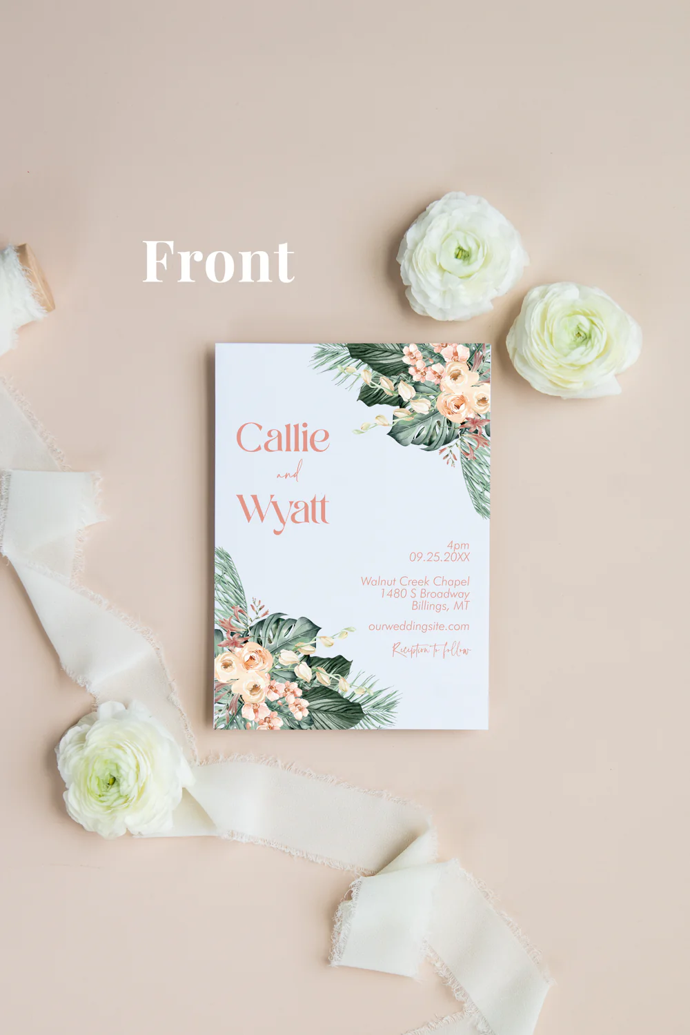 Tropical Nouveau Invitation Suite Template - 030 - Image 3