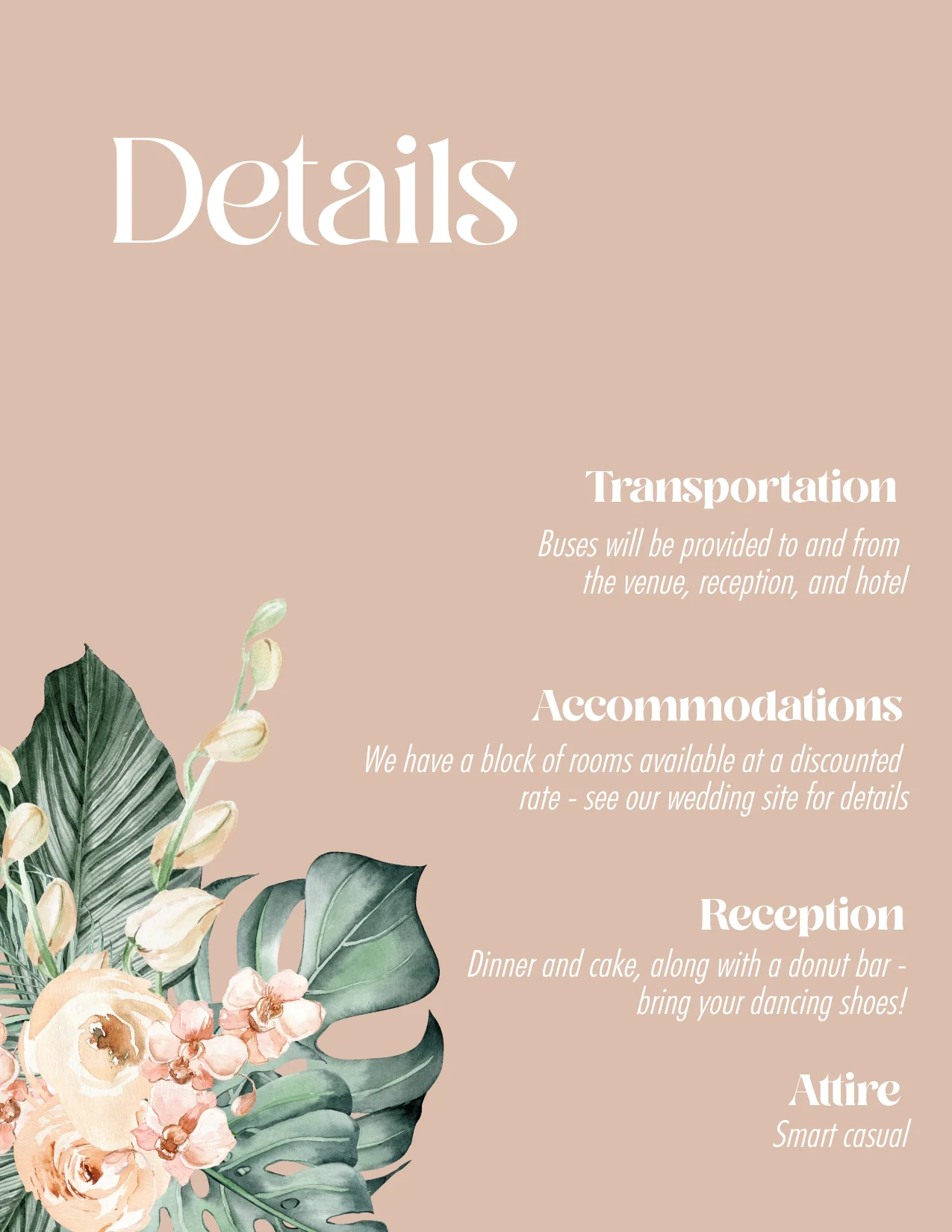 Tropical Nouveau Invitation Suite Template - 030 - Image 7