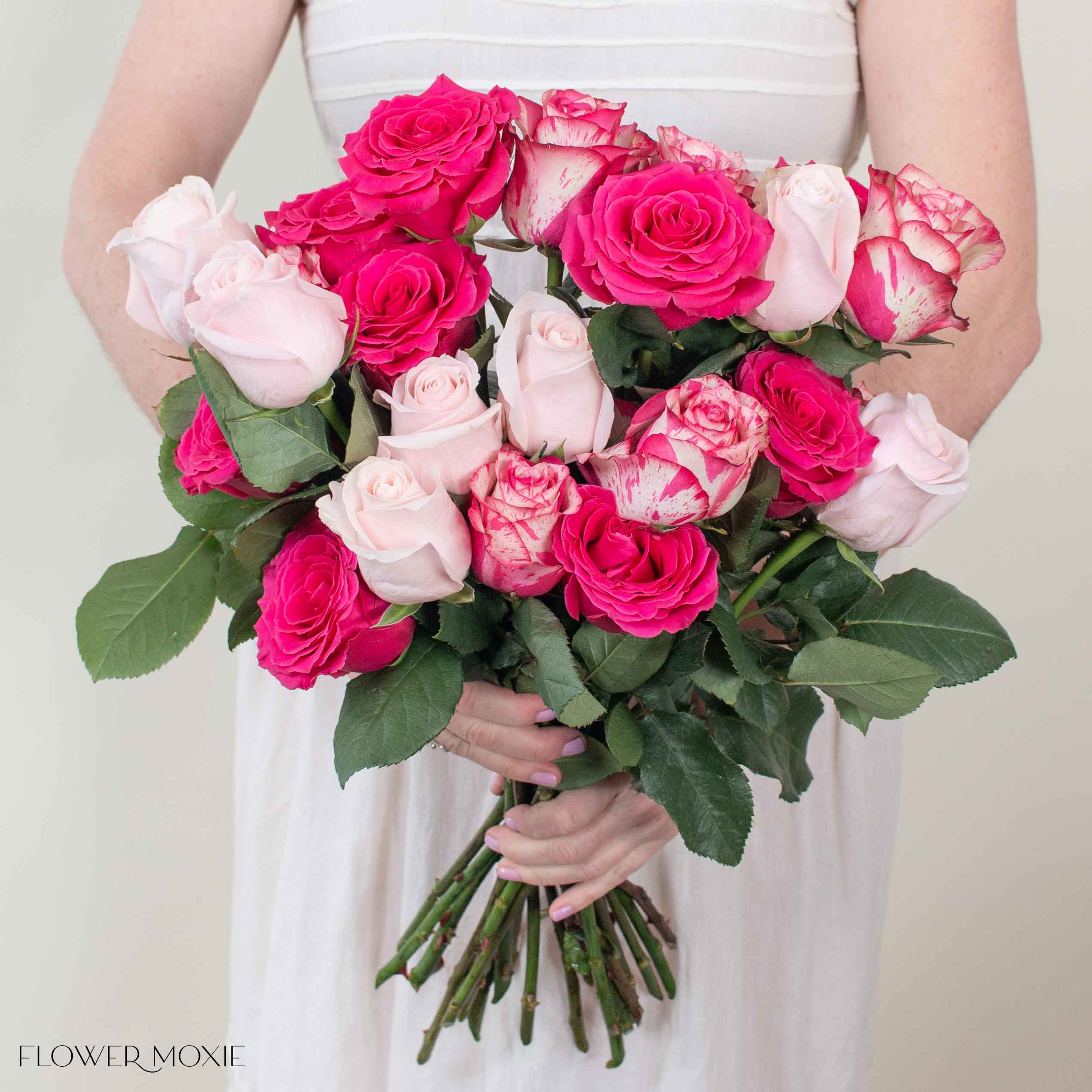 Vibrant Pink Rose Mix