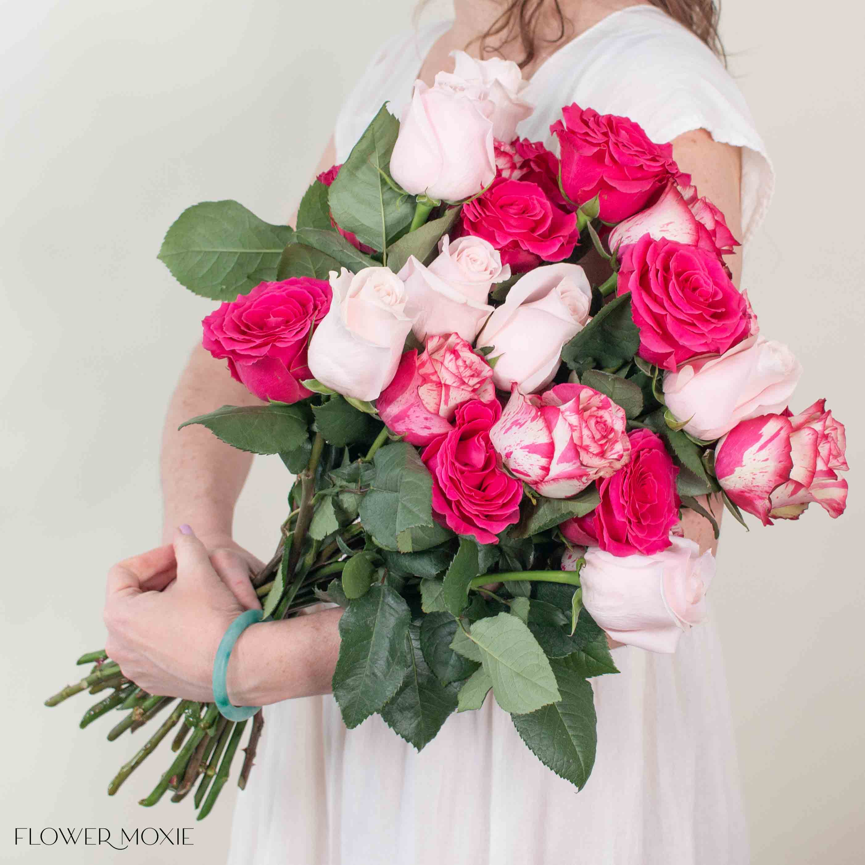 Vibrant Pink Rose Mix - Image 3