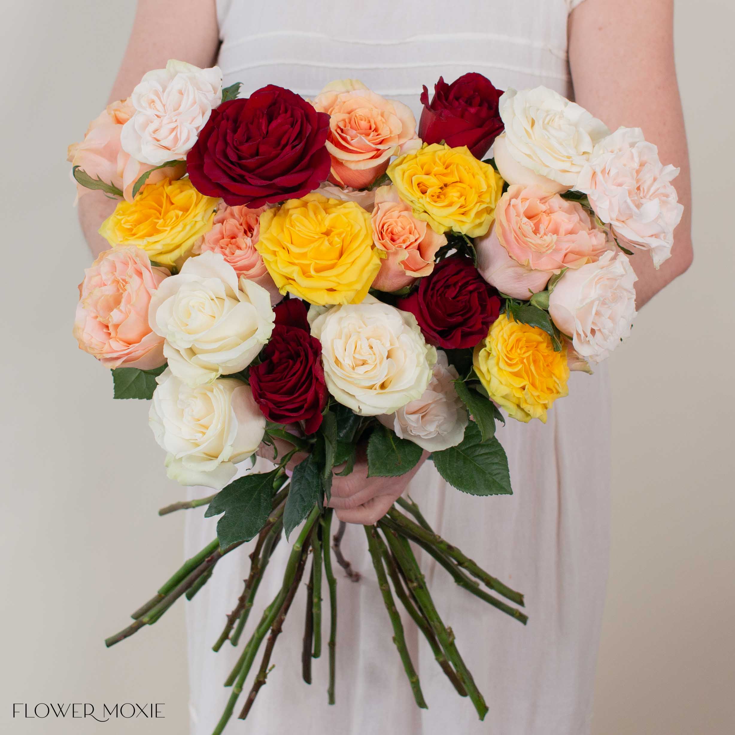 Golden Blush Rose Mix