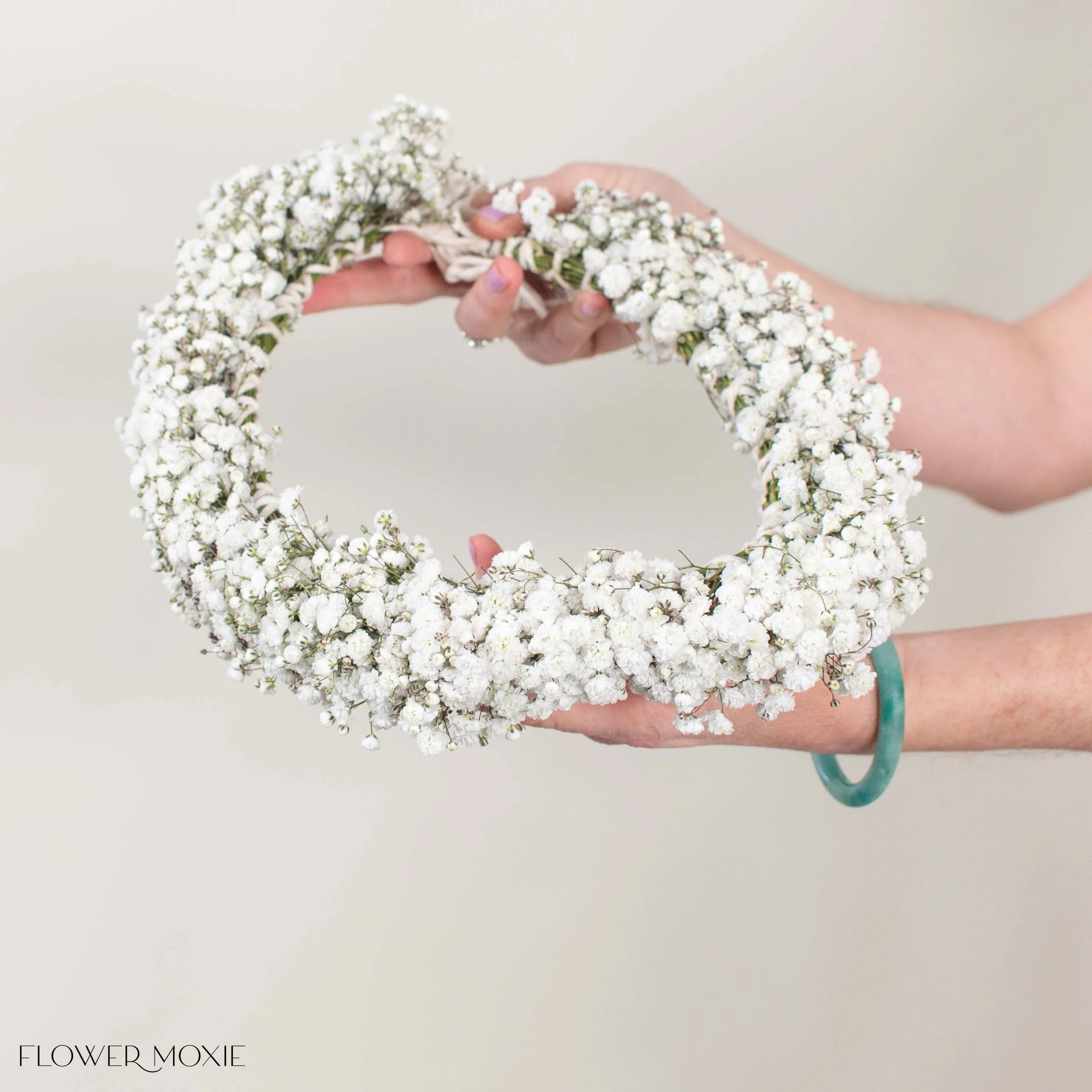 White Baby's Breath Flower Crown - Image 3