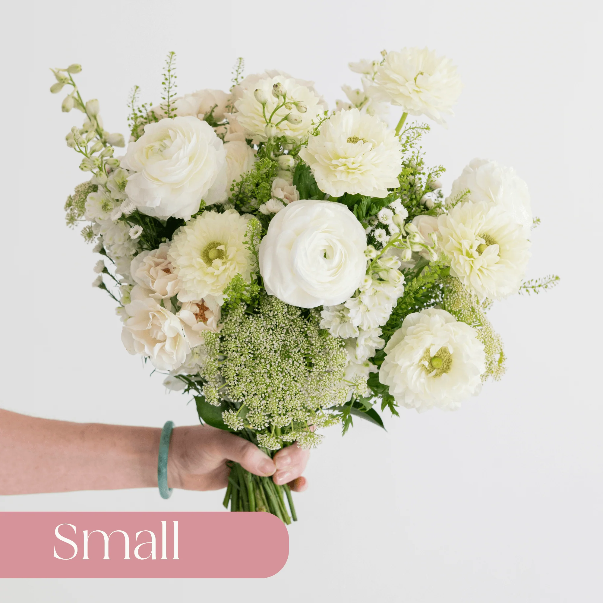 White Wildflower Premade Plus - Small