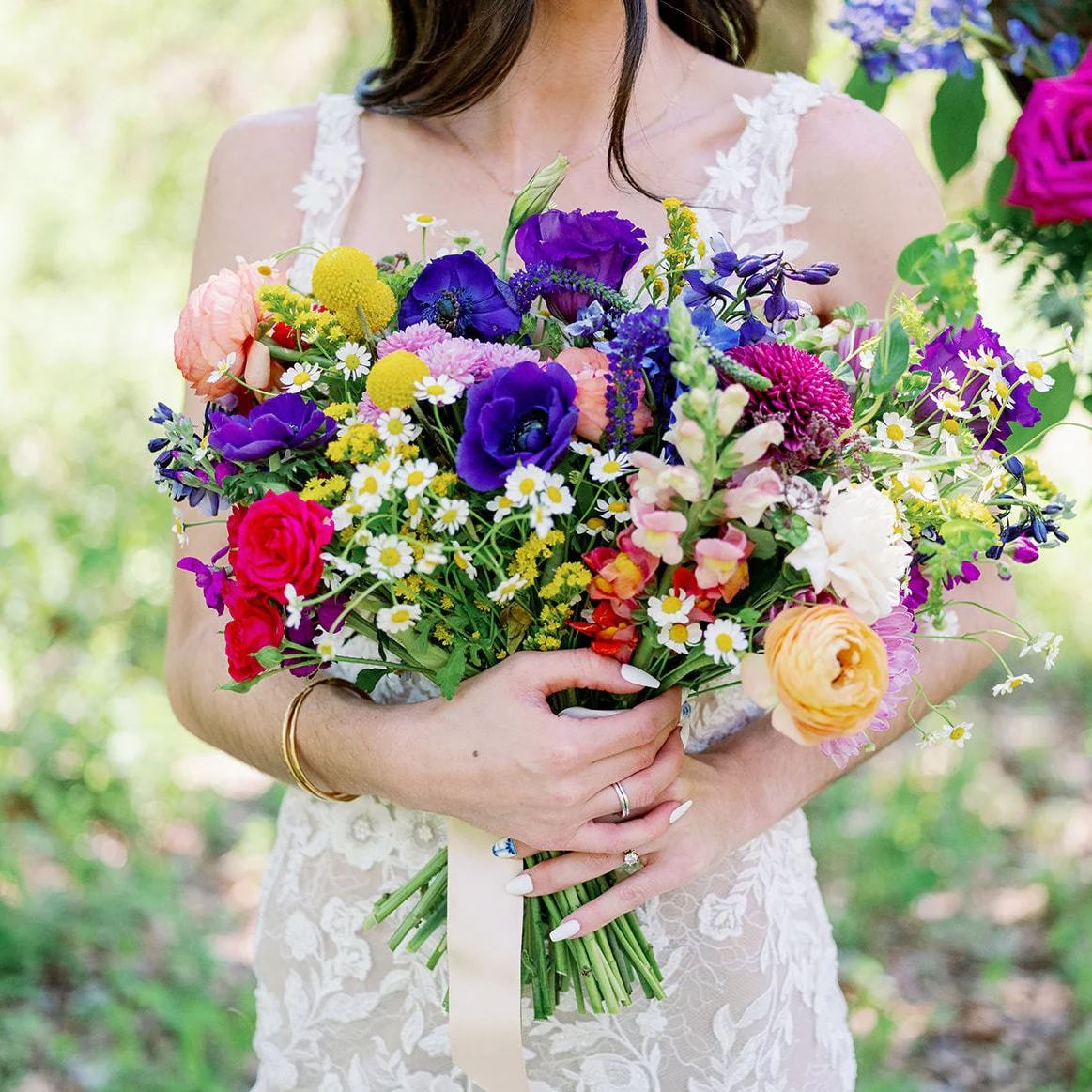 Wildflower Full DIY  Bridal and 4-5 Bridesmaid Bouquets
