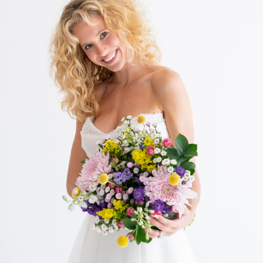 Colorful Wildflower Bridal Bouquet
