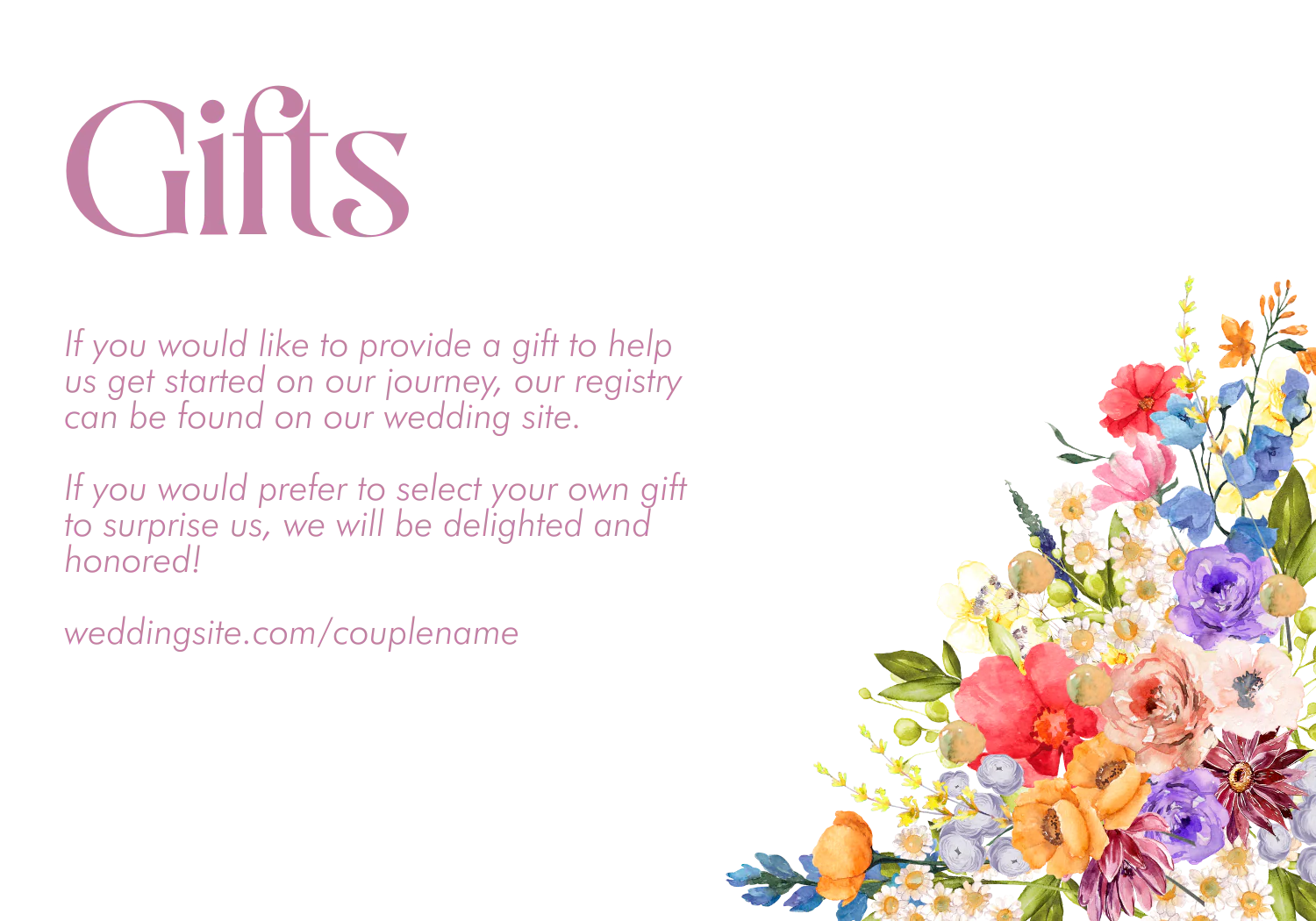 Wildflower Invitation Suite Template - 030 - Image 9