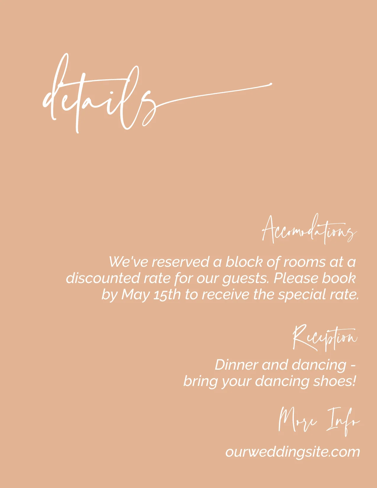 Wildflower Minimalist Invitation Suite Template - 025 - Image 7